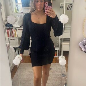 Lulus Black Sweater Dress